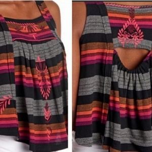 Free People Embroidered Tank